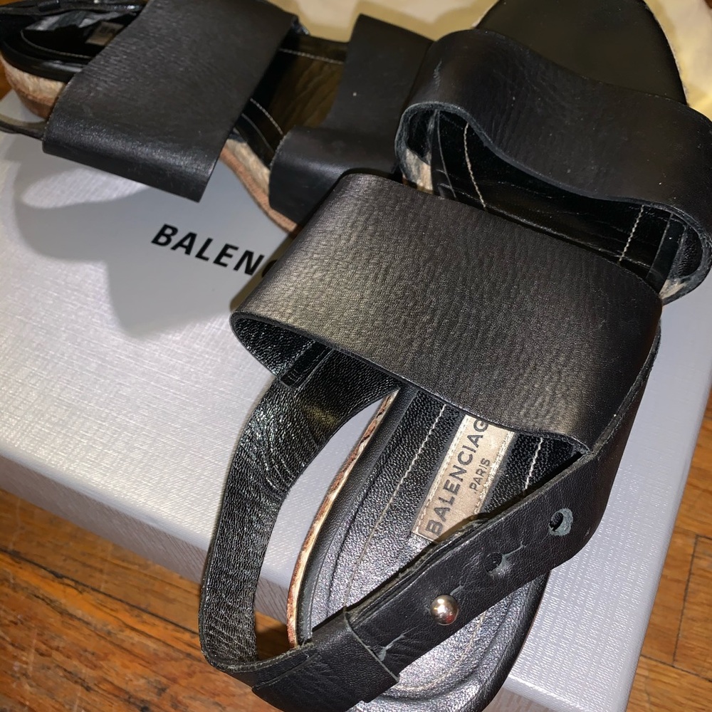 Balenciaga‎ leather espadrilles/sandals - Picture 2 of 8